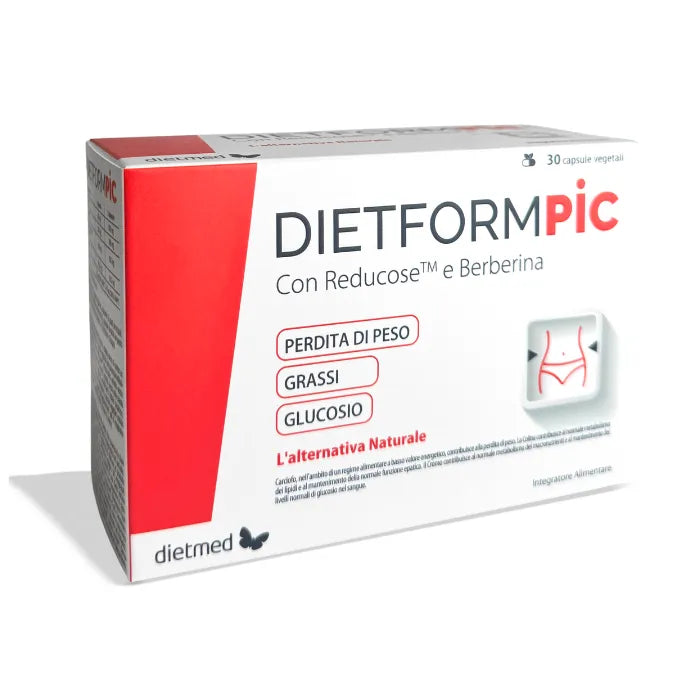 DietForm Pic 30 Capsule Perdita di Peso e Controllo della Glicemia con Berberina e Reducose