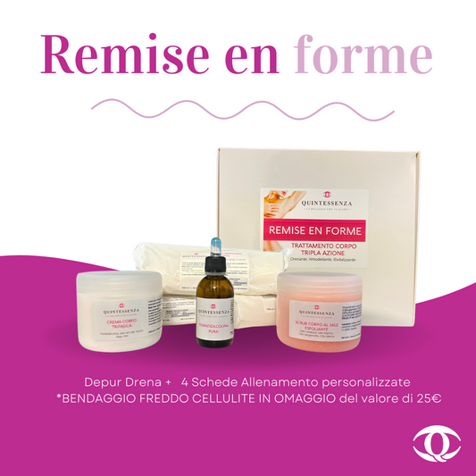 Kit Remise en Forme + 4 Schede Fitness + 3 Bendaggi Freddi Cellulite in Omaggio